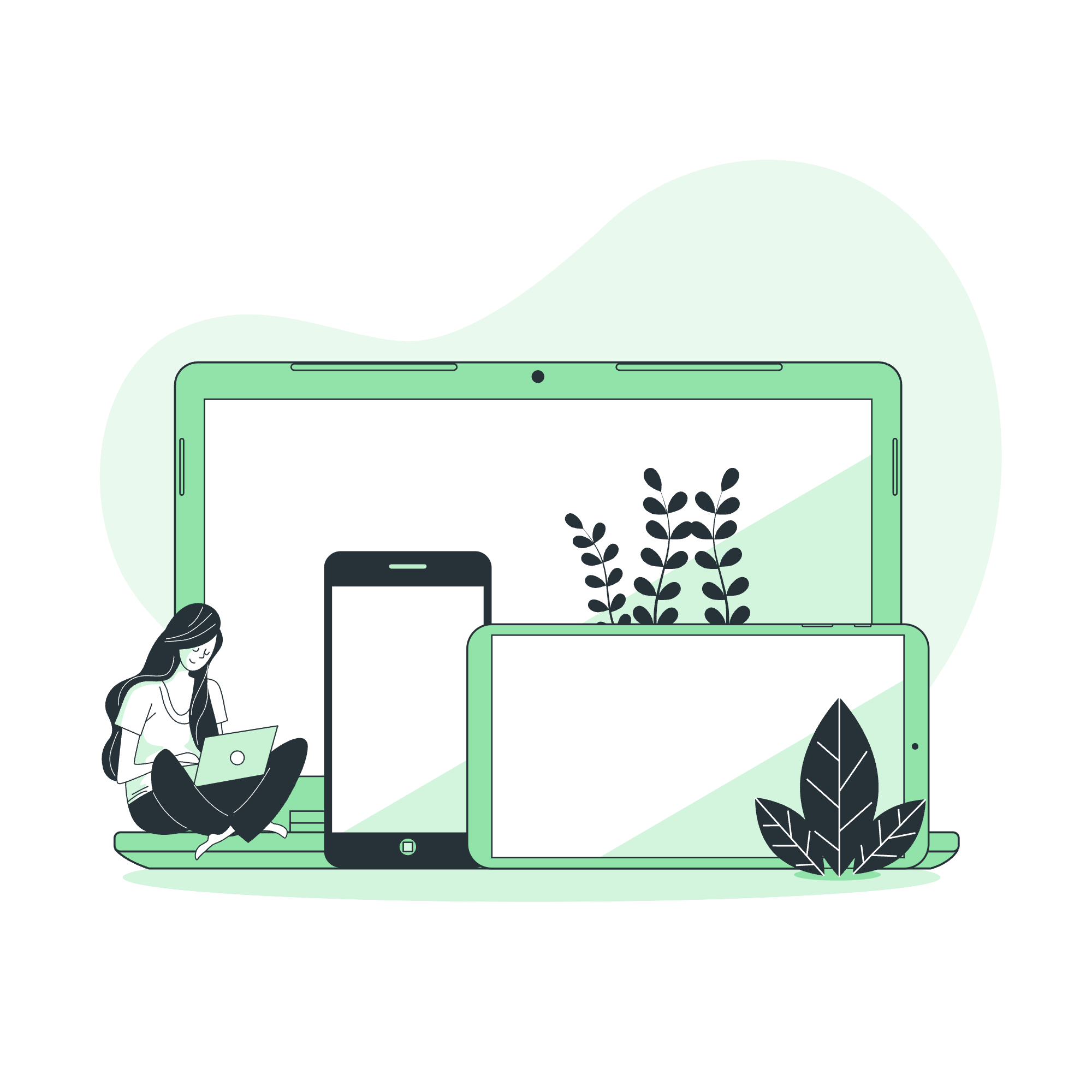 Designer erstellt ein Wireframe auf einem Tablet